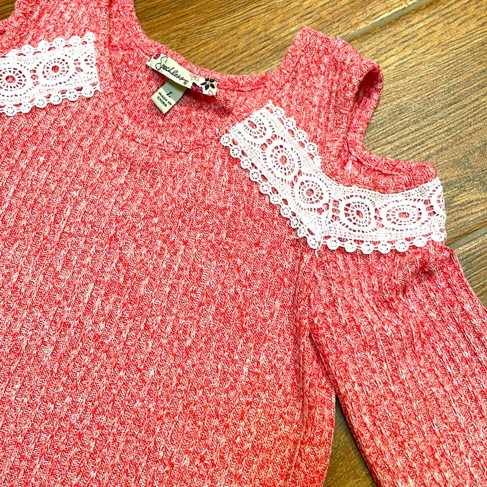 Speechless Girls Open Shoulders Top, Size-L